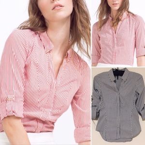 Zara stripe button down shirt